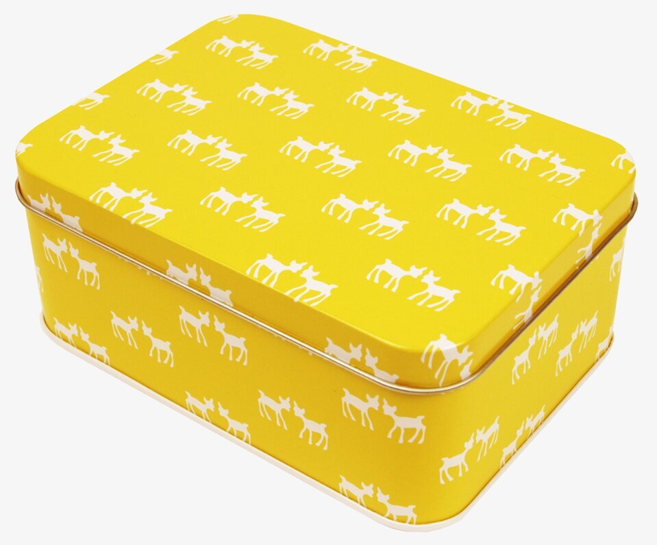 Bild av stilren och funktionell gul förvaringslösning