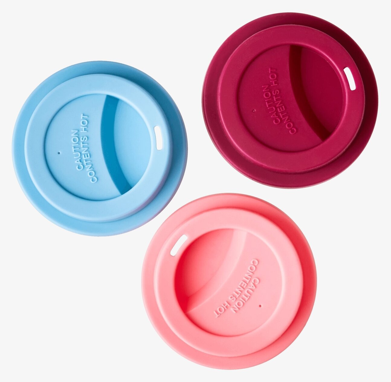 Silikonlock Pink från Rice i fokus med andra färger visade