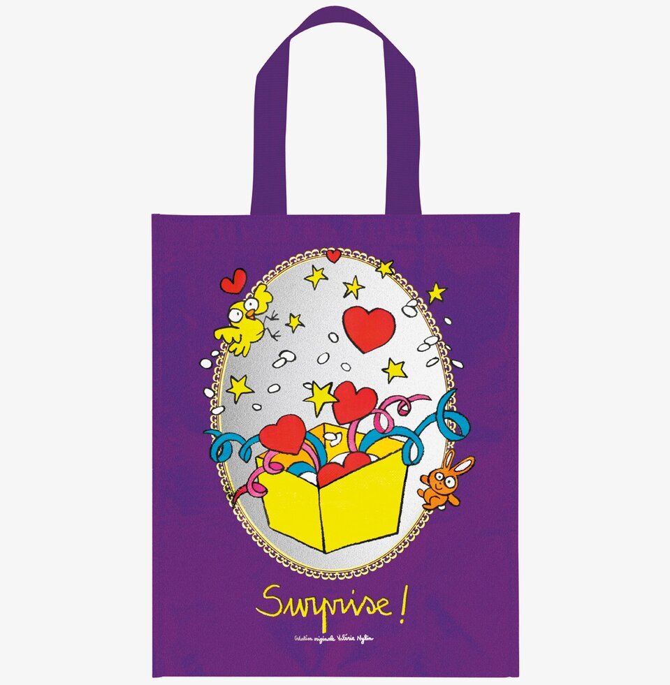 Presentpåse Surprise från Derriére la porte med färgglad design