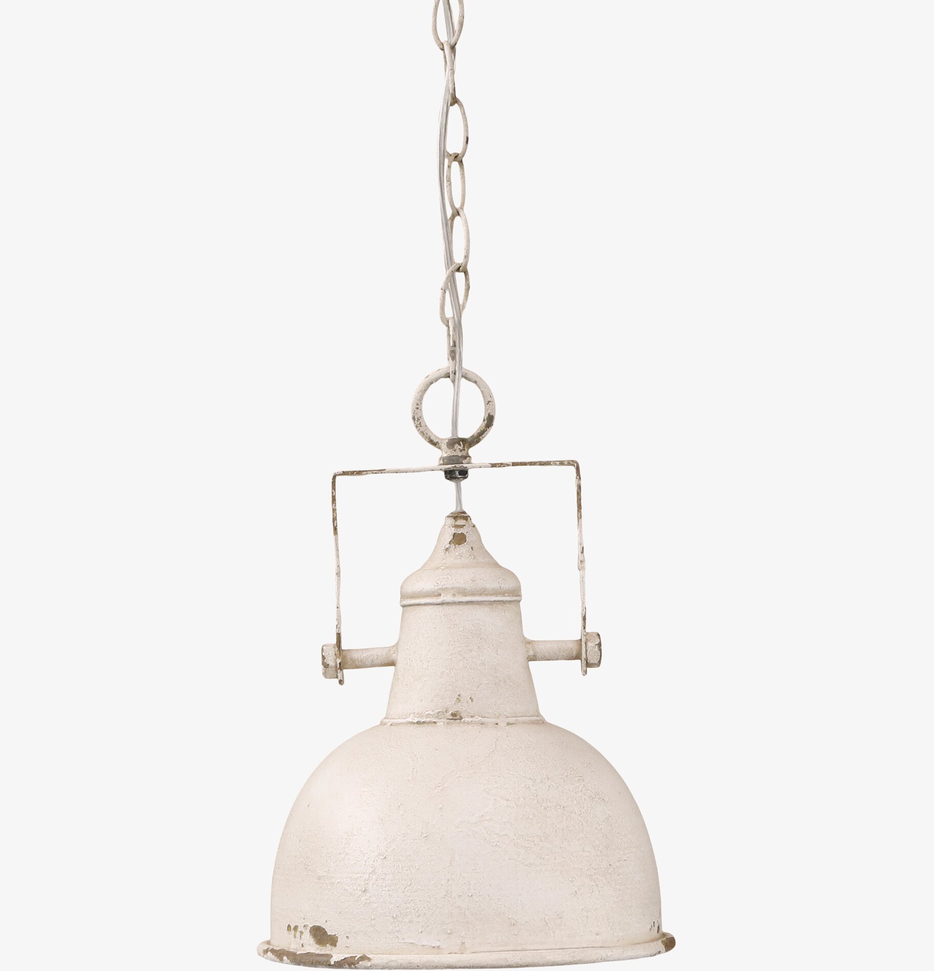 Taklampa Factory Antik Creme L från Chic Antique i metall