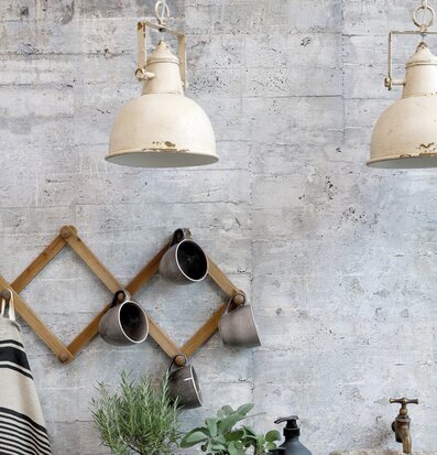 Bild av harmonisk hushållsmiljö med industrikänsla