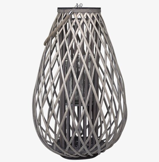 Bild av imponerande lanterna med flätad pil-design