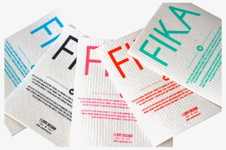 Diskduk Wettex FIKA Rosa från I Love Design i olika färger