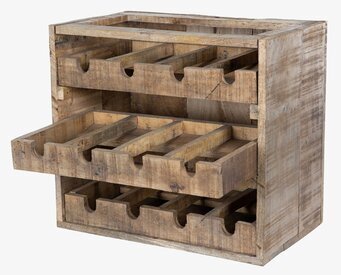 Foto av rustik vinlåda med antik träfinish