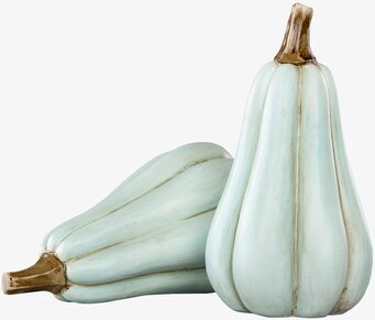 Bild av konstgjorda mintgröna dekorativa pumpor