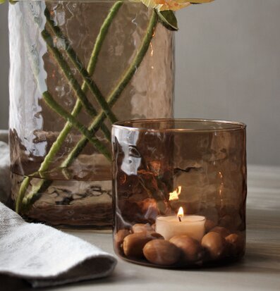 Foto av elegant och rustik inredningsdetalj i glas