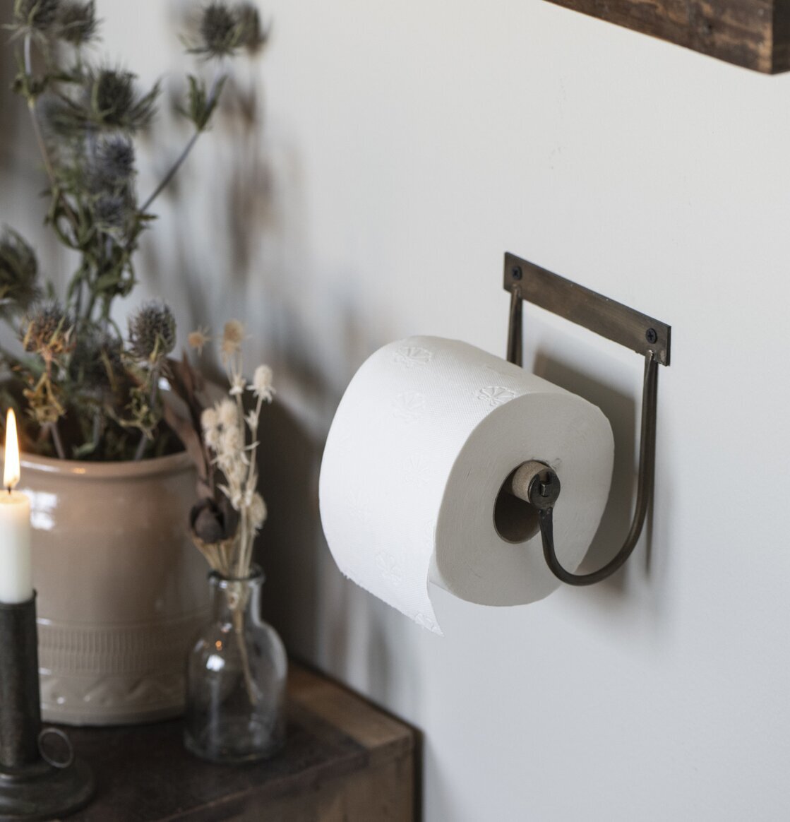 Toalettpappershållare Vägg Rost från IB Laursen med växter