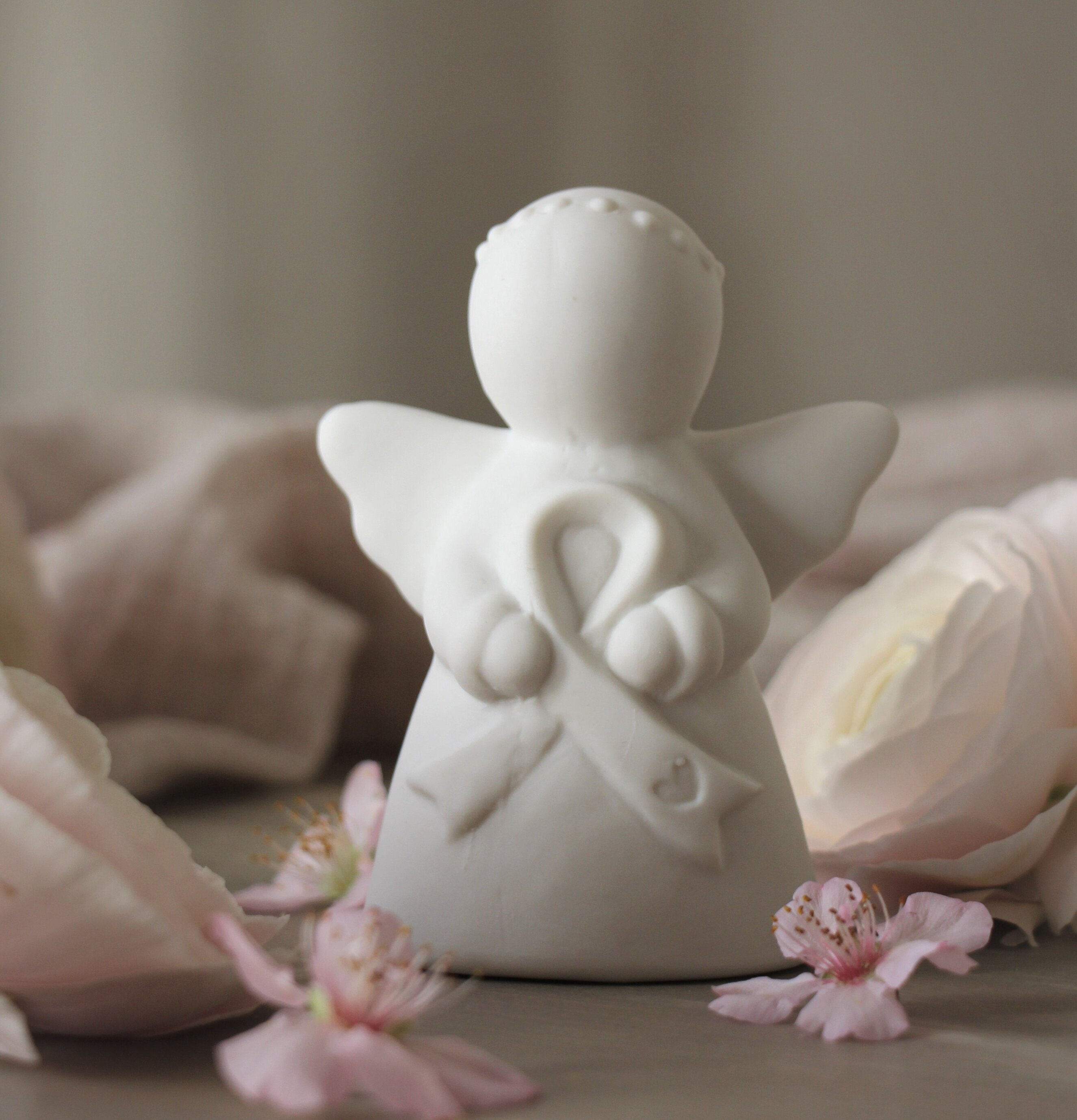 Ängel Rosa Bandet - Majas Cottage, stöd för bröstcancer