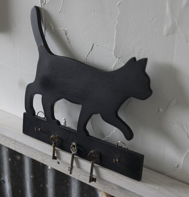 Hängare Katt 5 Krokar från Different Design på vägg