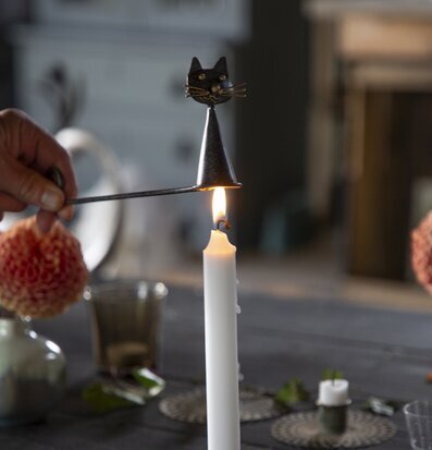 Bild av mysig heminredning med elegant ljussläckare