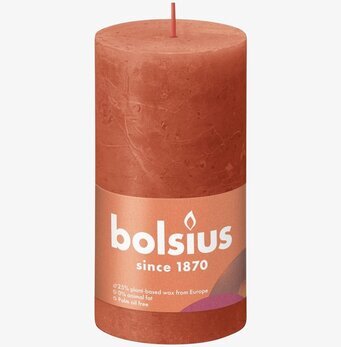 Bild av ett jordnära orange blockljus med detaljer