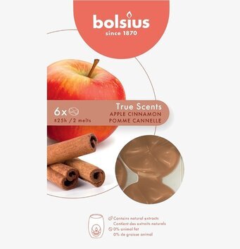 Bild av doftvaxförpackning med äpple och kanel