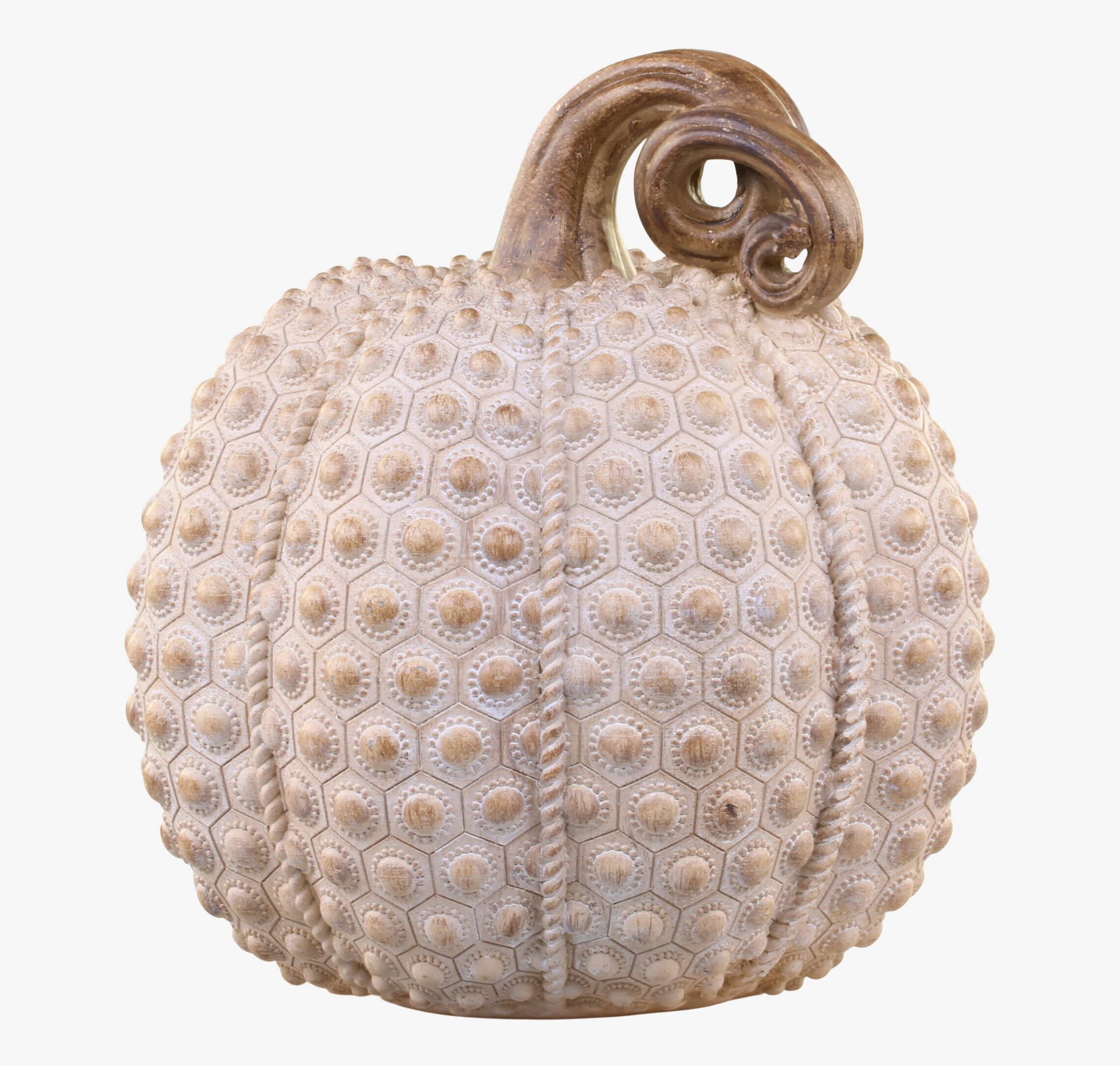 Pumpa Stor Antique Latte från Chic Antique med hexagonalt mönster
