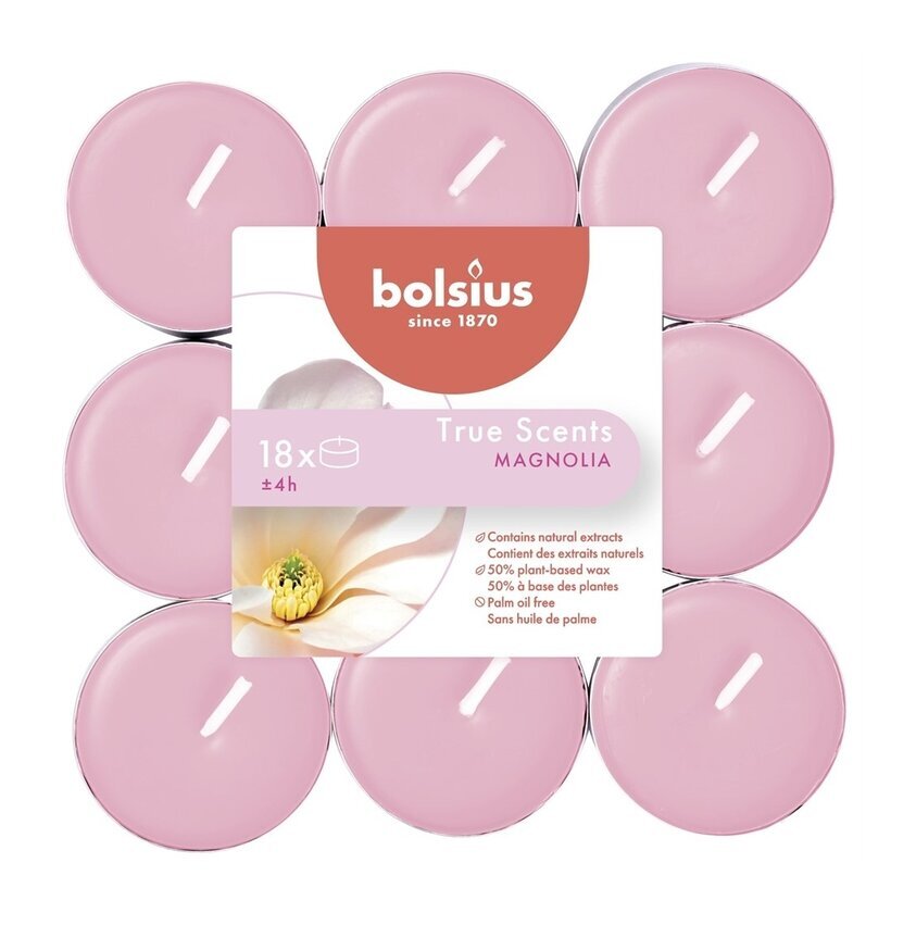 Värmeljus True Scents - Magnolia från Bolsius förpackning