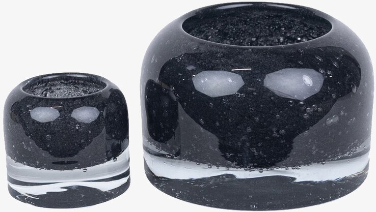 Leah Ljuskopp Svart Stor från Olsson &amp; Jensen i glas