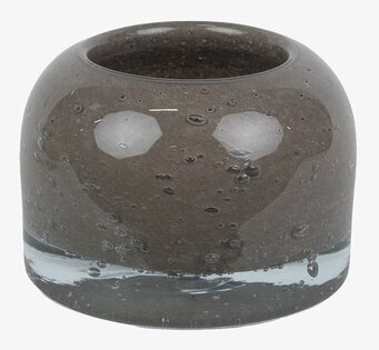 Bild av elegant ljuskopp i taupe med unik design