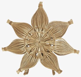 Bild av dekorativ bordstjärna med naturdesign