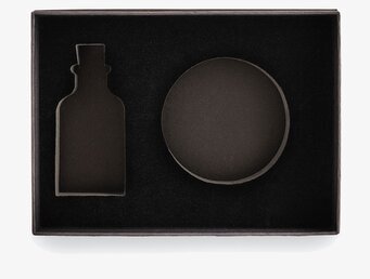 Bild av elegant och stilren presentbox med utskärningar