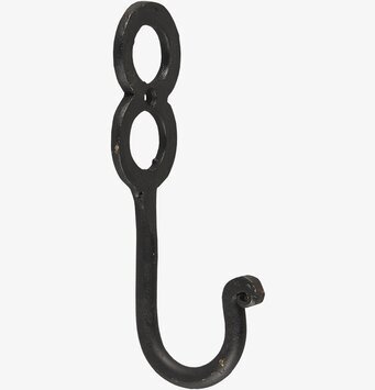 Bild av robust krok i smide med dekorativ design