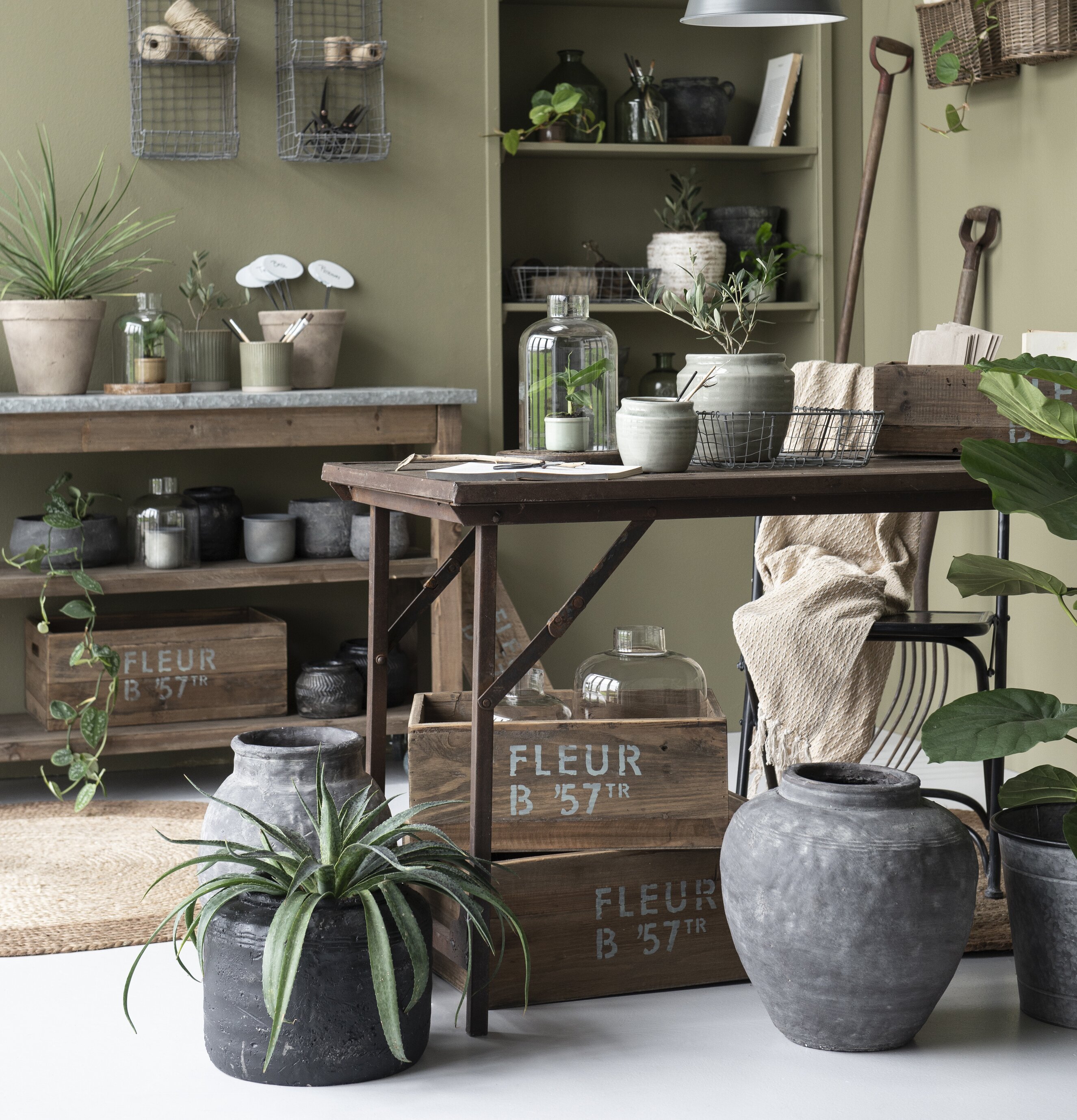 Trälåda Fleur från IB Laursen i rustik, vintage stil