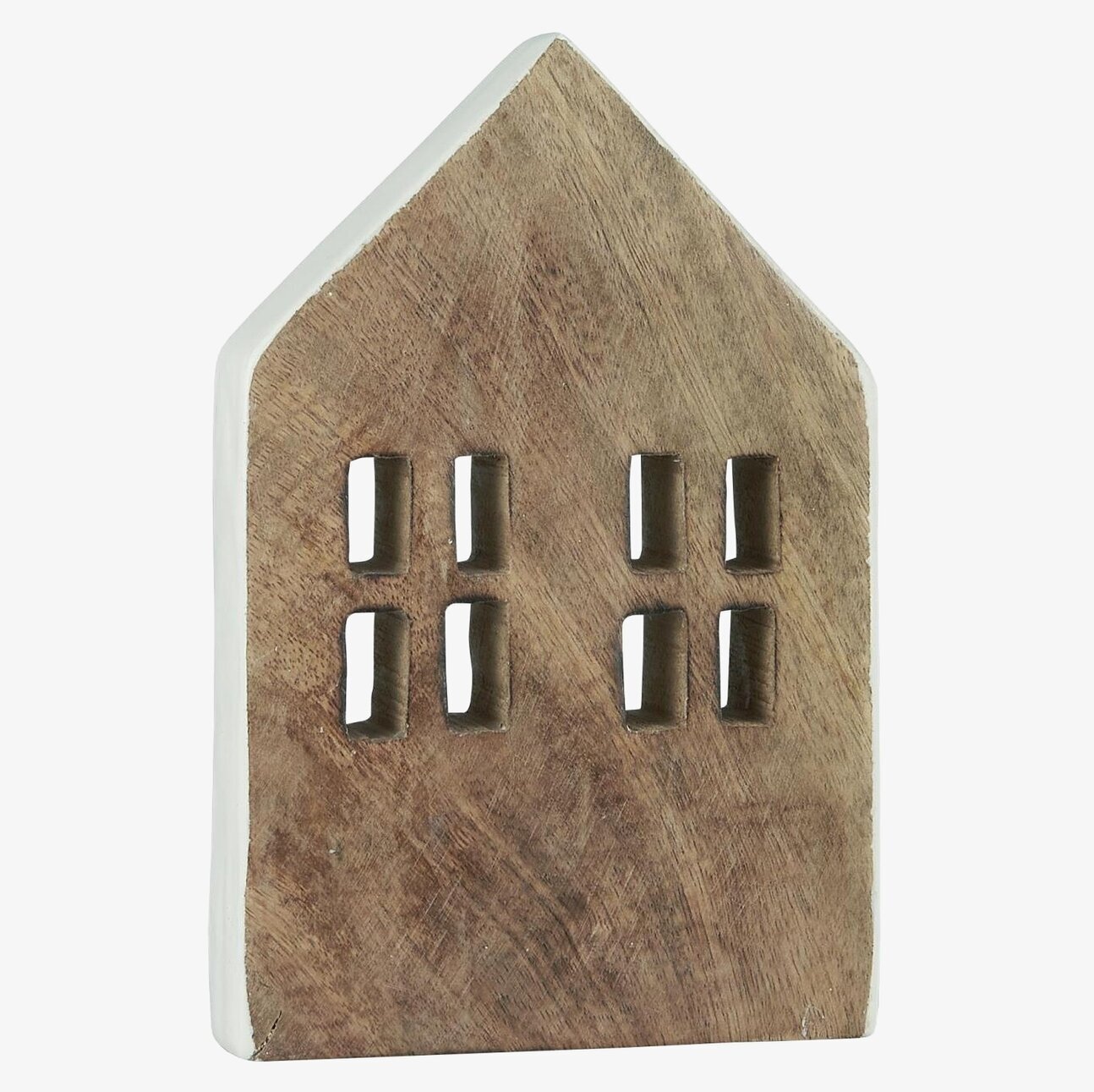 Bild av rustikt trähus med åtta fönster och snedtak