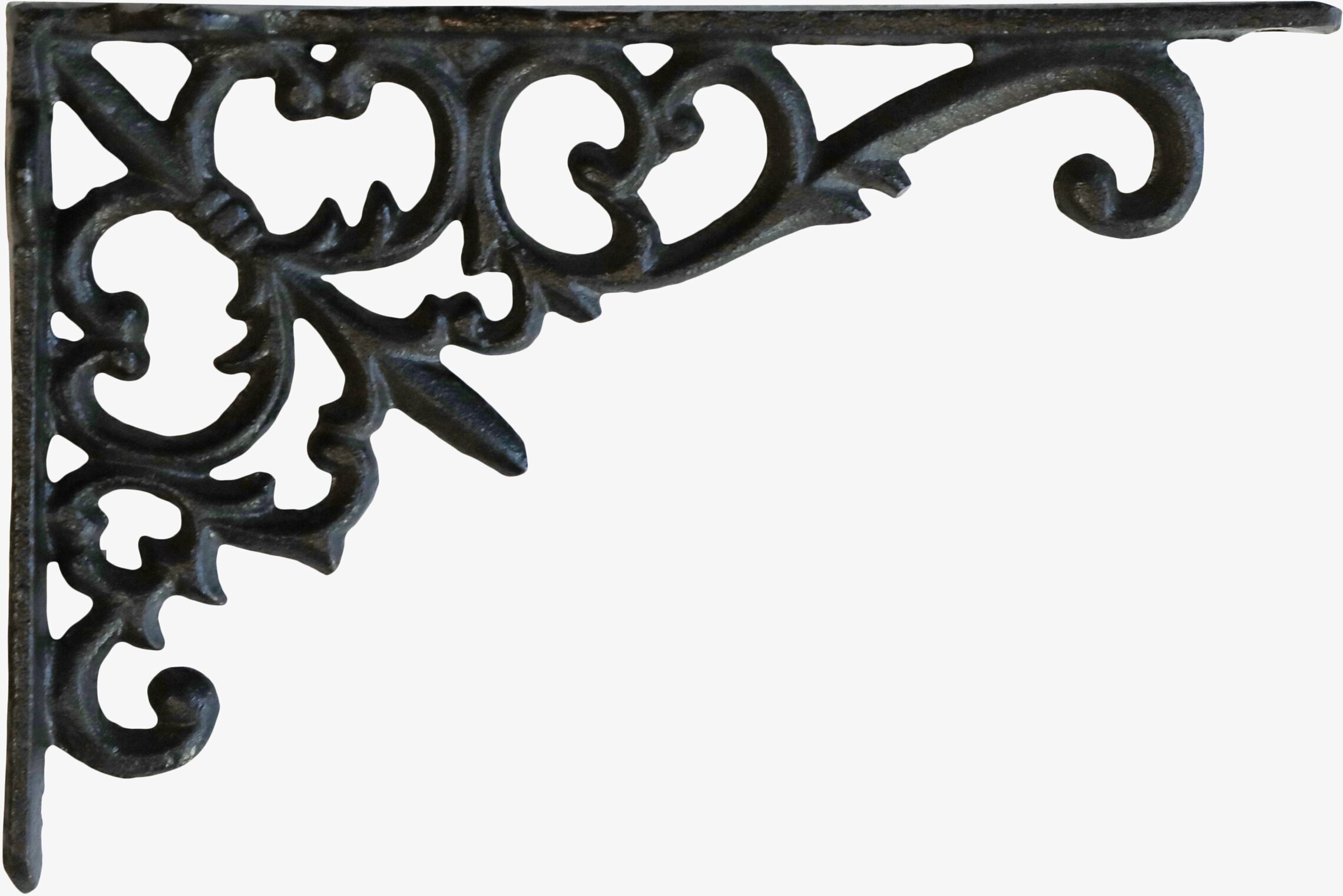 Hyllkonsol Antiksvart från Chic Antique med snirkliga mönster