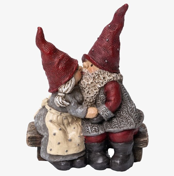 Tomten Håkan & Stina På Bänk från Nääsgränsgården