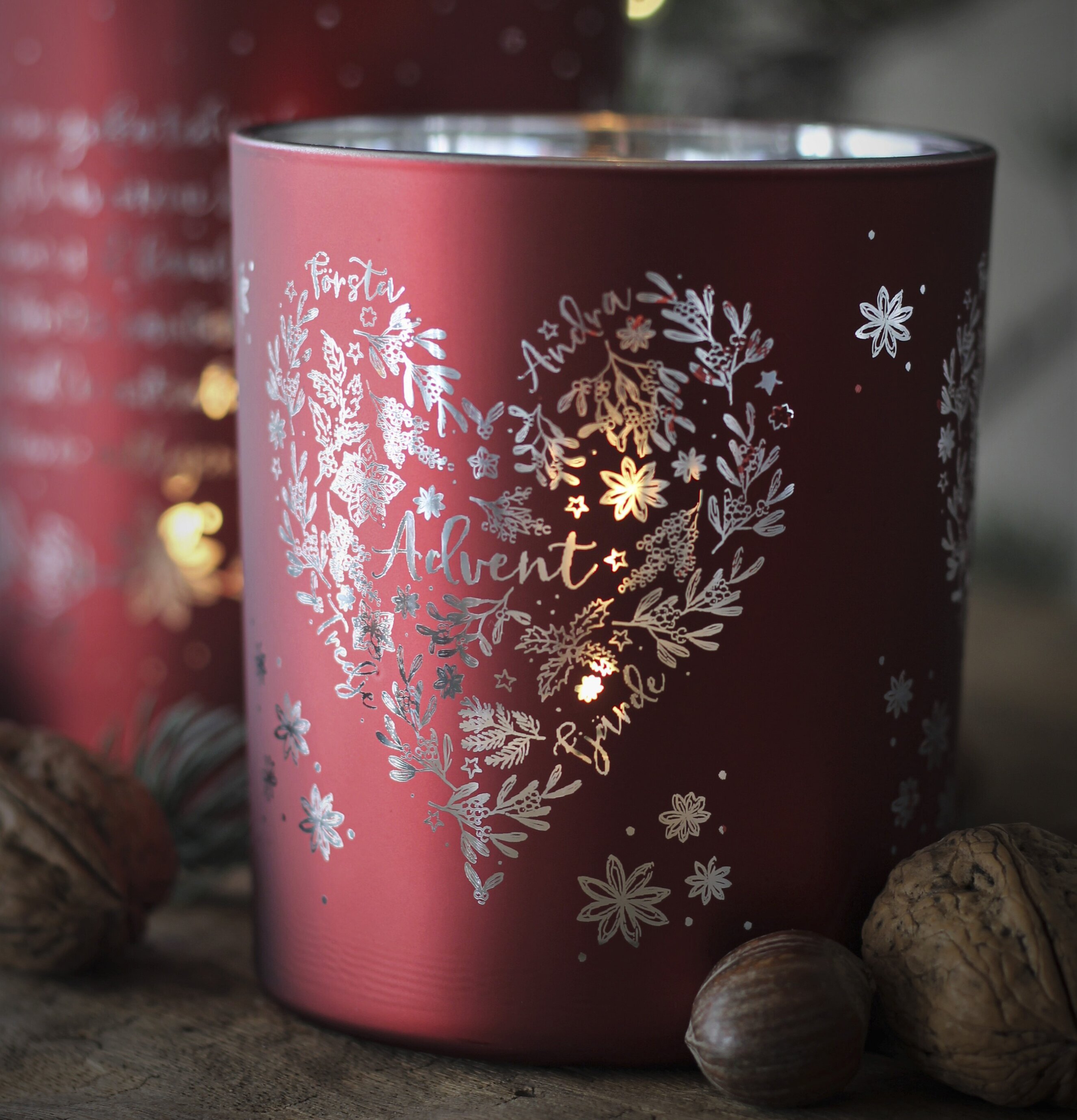 Bild av stämningsfull ljuslykta för adventsdekoration