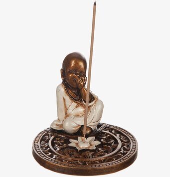 Bild av en dekorativ och funktionell rökelsehållare