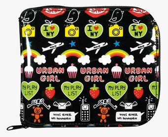 Bild av färgglad väska med urban och lekfull design