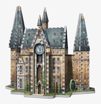 Bild av ett imponerande 3D-pussel av Hogwarts Klocktorn