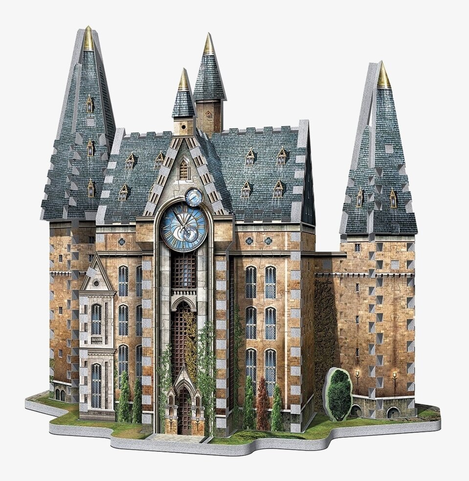 Hogwarts Klocktorn 3D-Pussel från Wrebbit i detalj