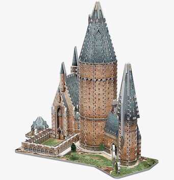 Bild av intrikat 3D-pussel av Hogwarts stora hall