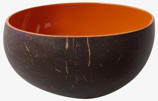 Coconut Lackerad Skål Orange från Rice med livfull insida