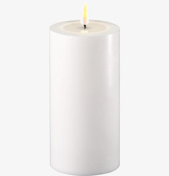 Bild av elegant och modern LED-blockljus i vitt