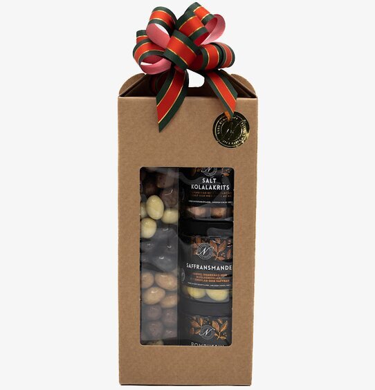Jullådan från Narr Chocolate med lyxiga julgodisar