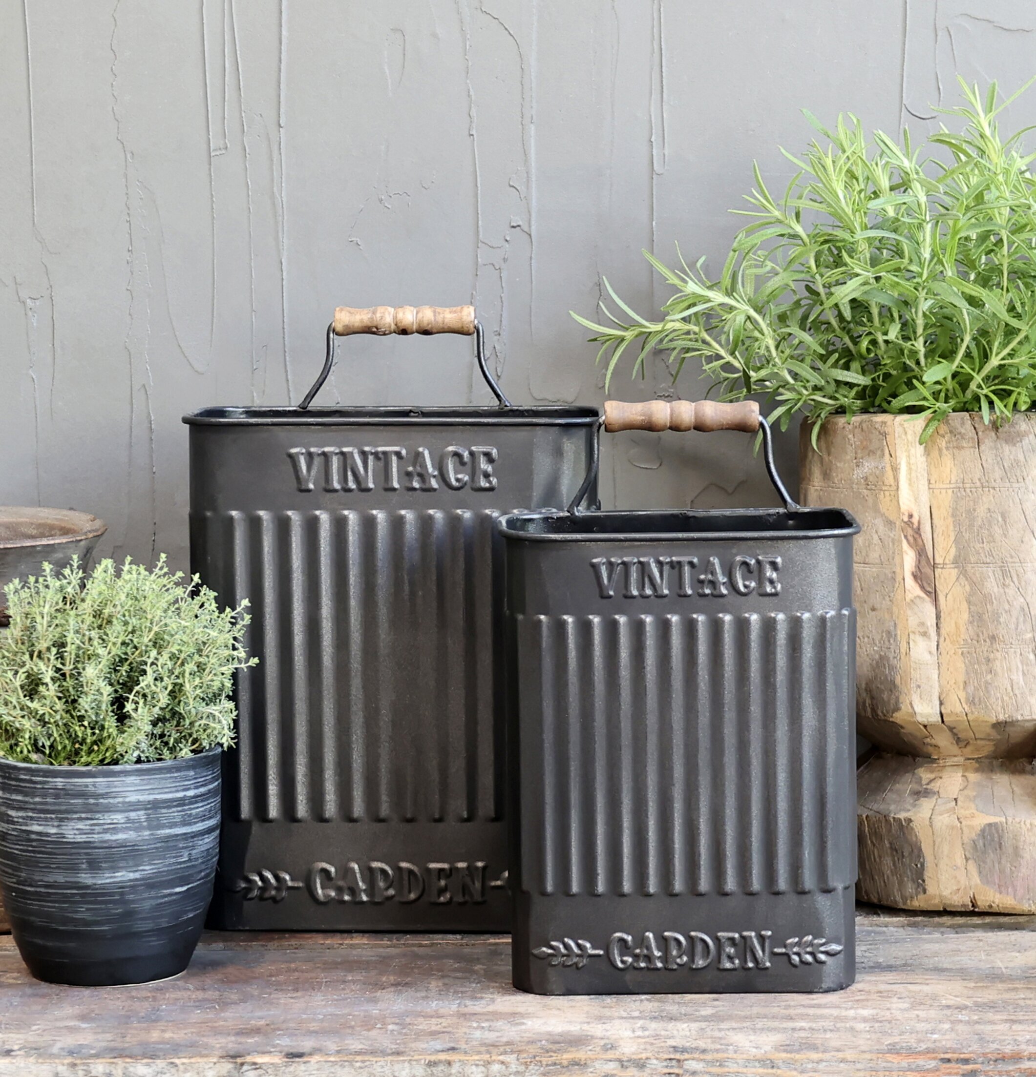 Kruka/Förvaringsbehållare Antiksvart från Chic Antique