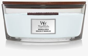 Bild av elegant doftljus med trälock och träveke