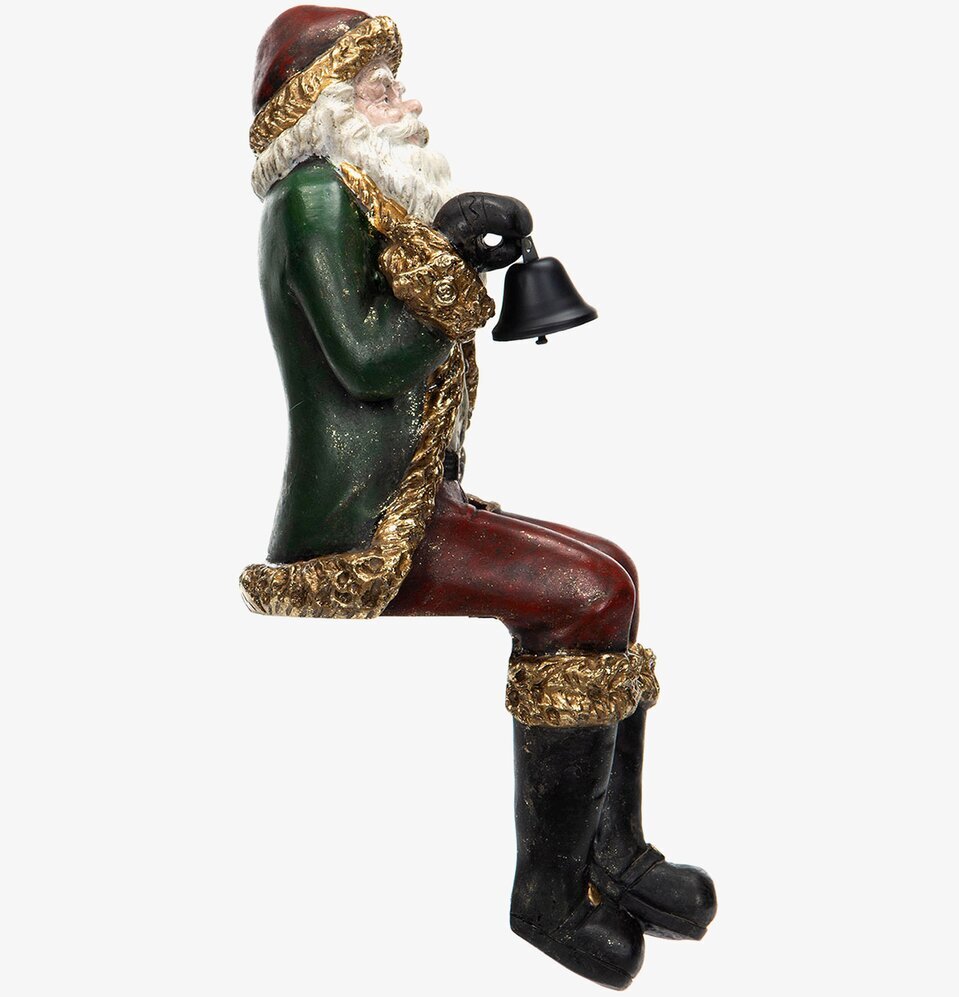 Tomte Sittande Poly från A Lot Decoration med julklocka