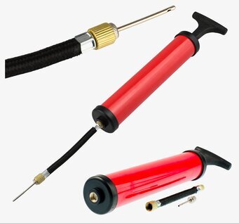 Bild av effektiv pump för luftballonger, röd design