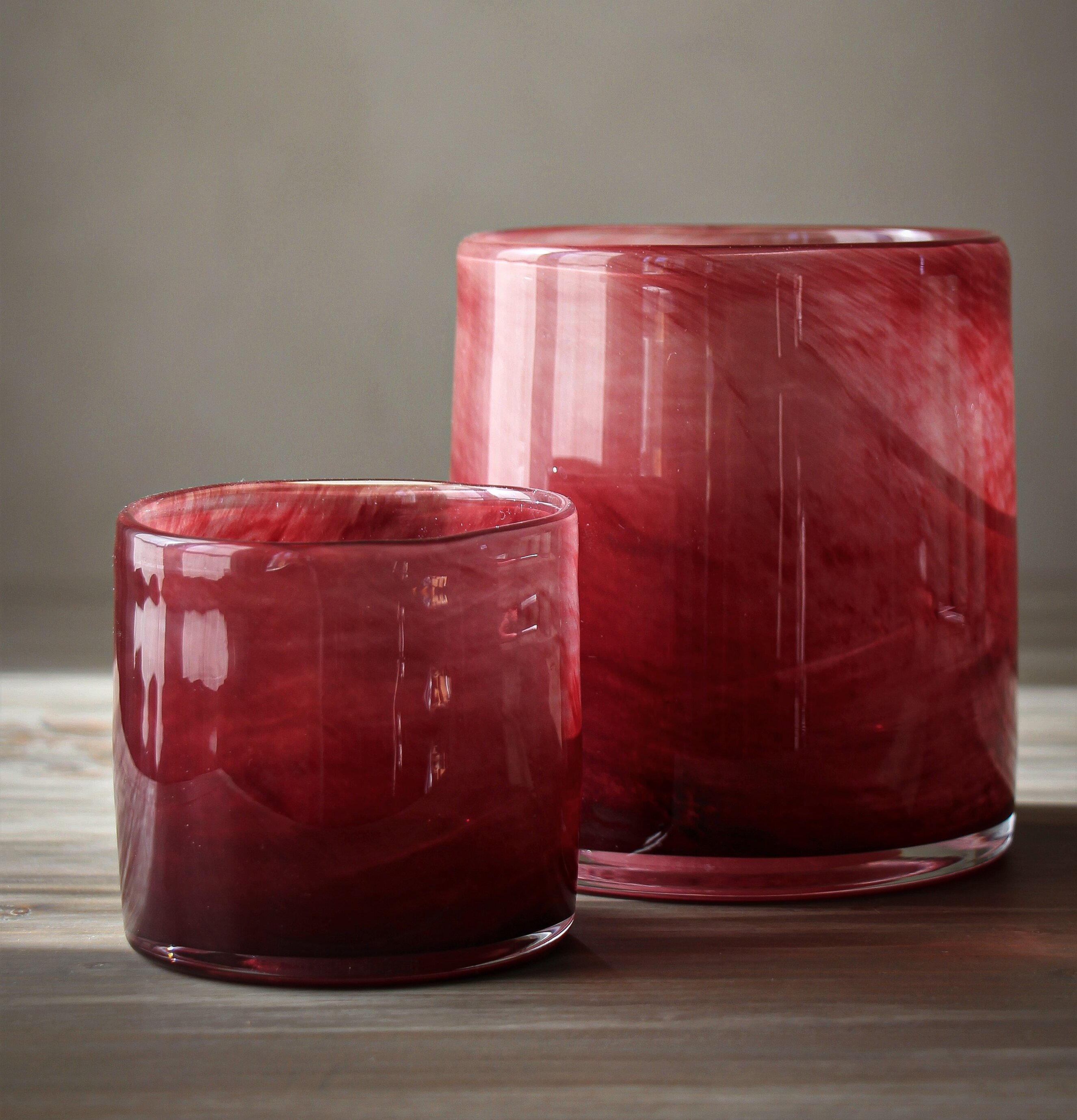 Ljuslykta Lumiere Bordeaux Stor från Majas Cottage, elegant