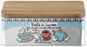 Bild av charmig plåtburk med retroinspirerad design