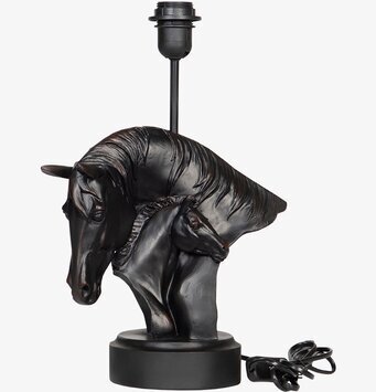 Bild av stilfull bordslampa med hästmotiv