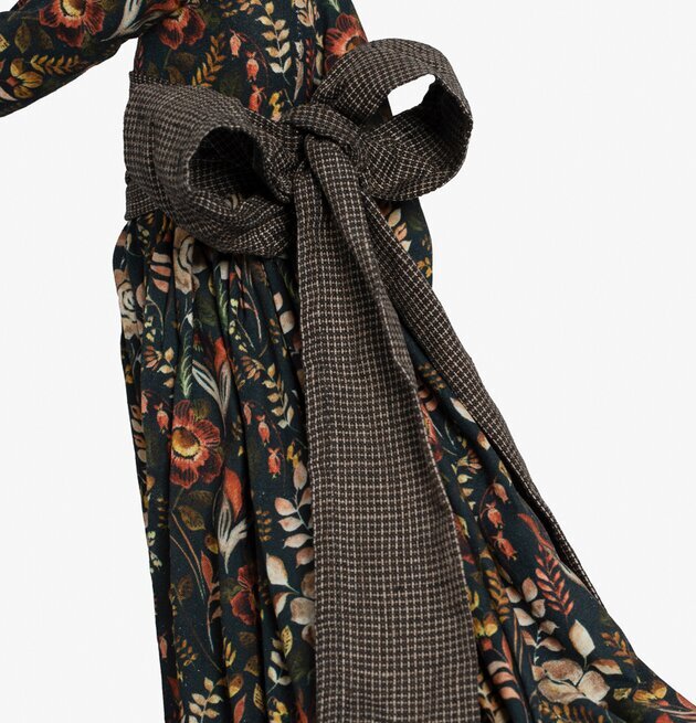 Bordslampa Argiro från Skitso med blommigt mönster och knut