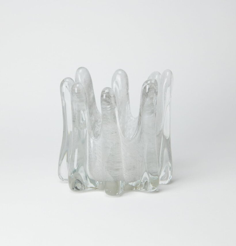 Helix Ljuskopp Ljusgrå Stor från Olsson & Jensen i glas