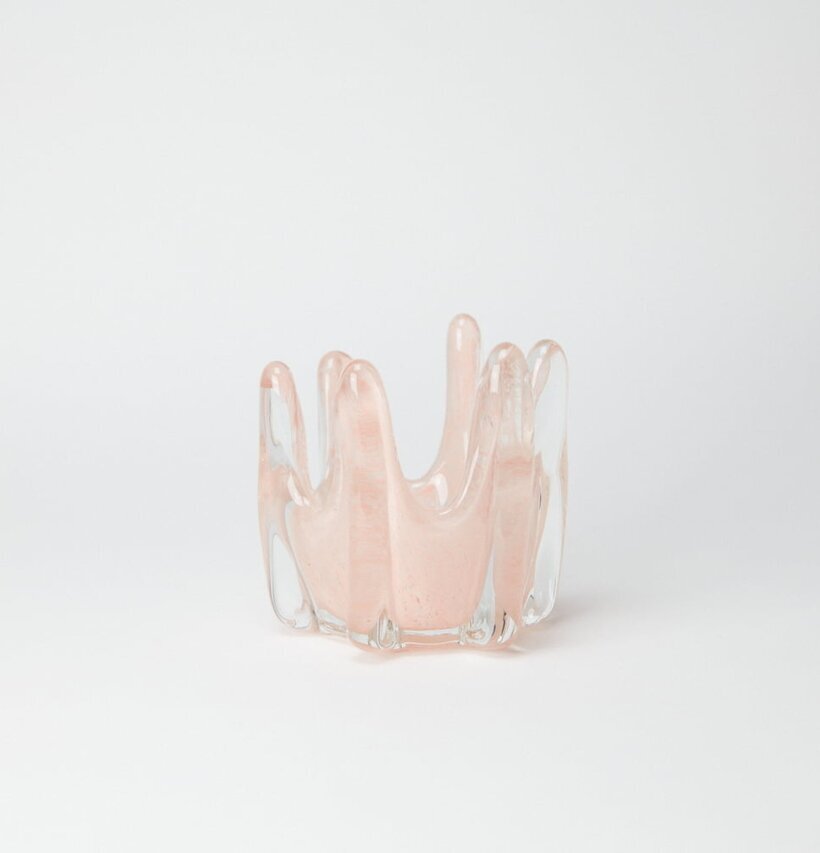 Helix Ljuskopp Rosa 10.5cm från Olsson & Jensen i glas