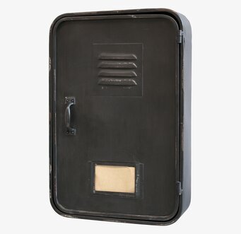 Bild av industriellt nyckelskåp med vintage-design