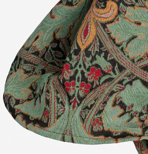 Bild av färgstarkt mönstrat tyg med bohemisk känsla