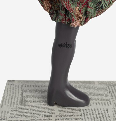 Foto av stilfull bordslampa med unik och kreativ design