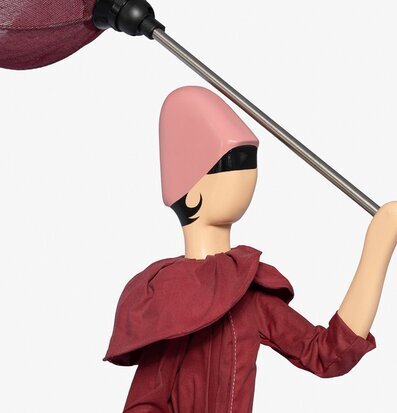 Bild av unik bordslampa med konstnärlig design